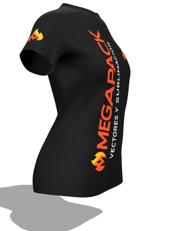 Mockup 3D — Camiseta Dama